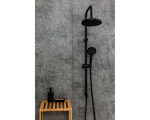Заказать Душевая система Orange O-Shower OW02b Черная матовая в магазине сантехники Santeh-Crystal.ru