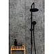 Заказать Душевая система Orange O-Shower OW02b Черная матовая в магазине сантехники Santeh-Crystal.ru