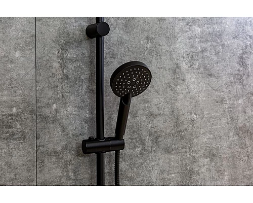 Заказать Душевая система Orange O-Shower OW02b Черная матовая в магазине сантехники Santeh-Crystal.ru