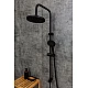 Заказать Душевая система Orange O-Shower OW02b Черная матовая в магазине сантехники Santeh-Crystal.ru