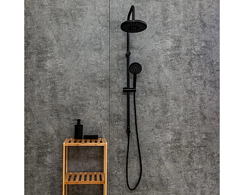Заказать Душевая система Orange O-Shower OW02b Черная матовая в магазине сантехники Santeh-Crystal.ru