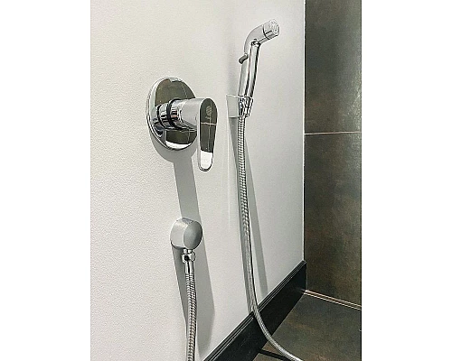 Купить Гигиенический душ со смесителем Orange Otto M22-455cr Хром глянцевый в магазине сантехники Santeh-Crystal.ru