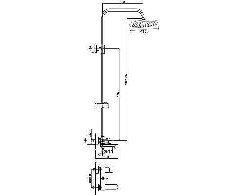 Приобрести Душевая система Orange Otto M22-911cr Хром в магазине сантехники Santeh-Crystal.ru