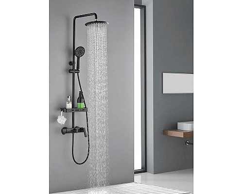 Заказать Душевая система Orans OLS-7003 7003wx Черная матовая в магазине сантехники Santeh-Crystal.ru