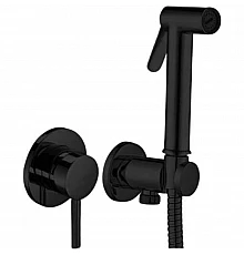 Гигиенический душ со смесителем Paffoni Light KITDUP110NO Черный матовый