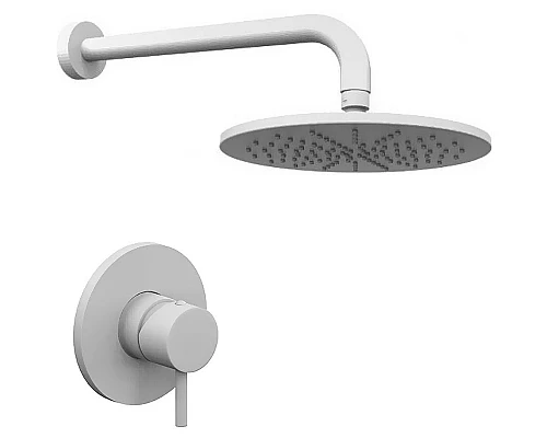 Купить Душевая система Paffoni Light KITLIG011BOKING Белая матовая в магазине сантехники Santeh-Crystal.ru