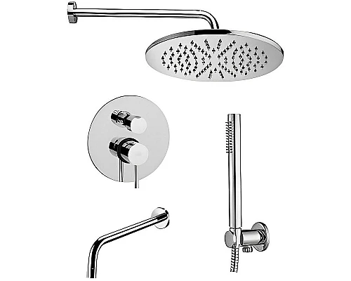 Заказать Душевая система Paffoni Light KITLIG019CR045 Хром в магазине сантехники Santeh-Crystal.ru