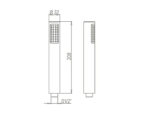 Заказать Ручной душ Paini Pixel/Morgana/Pad 81CR155 Хром в магазине сантехники Santeh-Crystal.ru