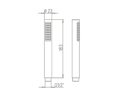 Купить Ручной душ Paini Arena/Le Mans 92CR155 Хром в магазине сантехники Santeh-Crystal.ru