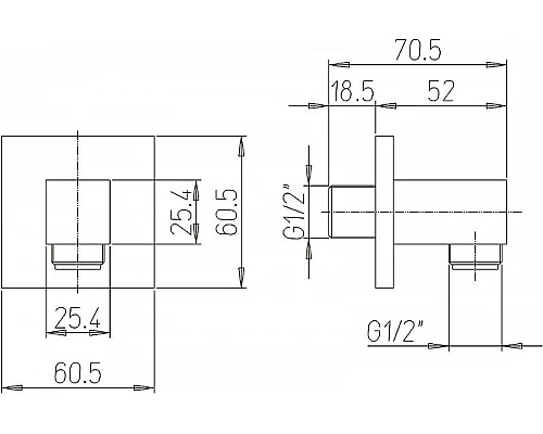 Приобрести Шланговое подключение Paini 50CR503PQ Хром в магазине сантехники Santeh-Crystal.ru