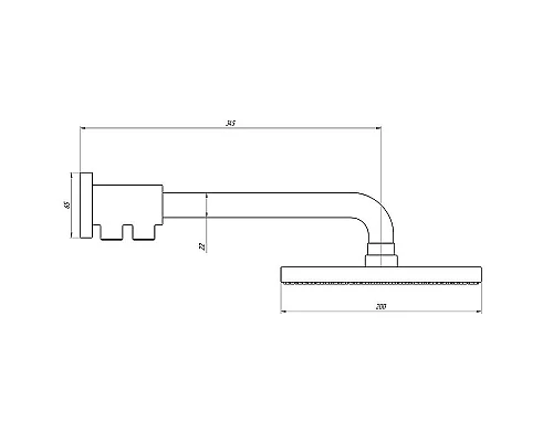 Купить Верхний душ Paini Maggiore 50CR759TCARE20ET8 Хром в магазине сантехники Santeh-Crystal.ru