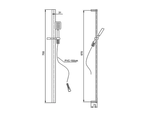 Купить Душевой гарнитур Paini Ravenna RVCR121 Хром в магазине сантехники Santeh-Crystal.ru