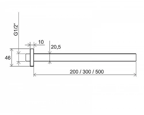 Приобрести Кронштейн для верхнего душа Ravak 703.00 X07P179 Хром в магазине сантехники Santeh-Crystal.ru