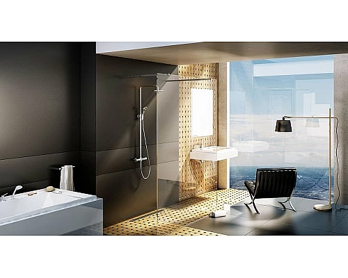 Купить Душевая система Ravak Termo 100 TE 091.00/150 X070058 с термостатом Хром в магазине сантехники Santeh-Crystal.ru