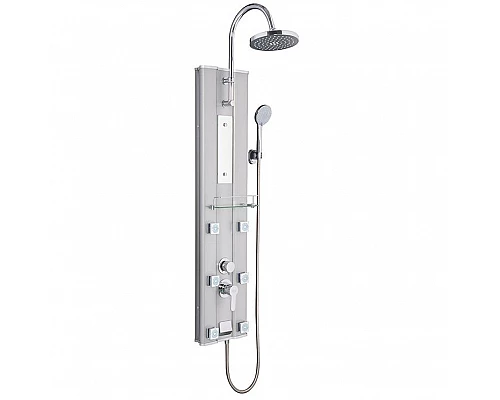 Приобрести Душевая панель River 09 10000002452 Матовый хром в магазине сантехники Santeh-Crystal.ru