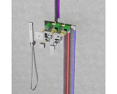 Купить Душевая система Timo Selene SX-2129/17SM Золото матовое в магазине сантехники Santeh-Crystal.ru