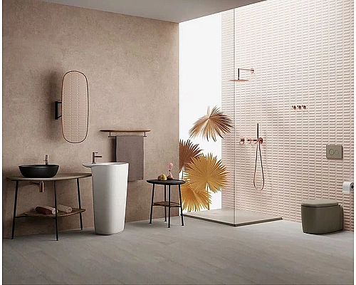 Купить Душевой гарнитур Vitra Origin 1F A4554326 Медь в магазине сантехники Santeh-Crystal.ru