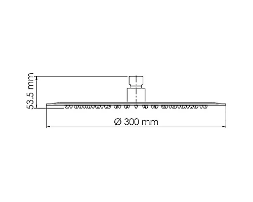 Заказать Верхний душ WasserKRAFT A116 Нержавеющая сталь в магазине сантехники Santeh-Crystal.ru
