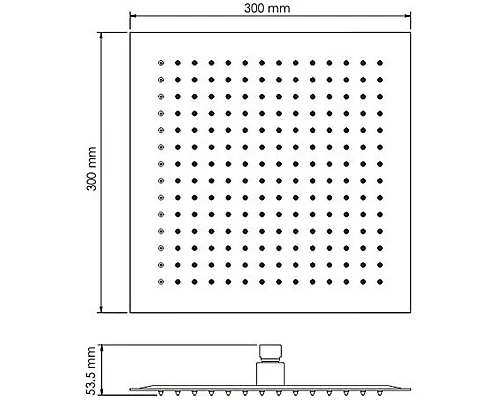 Заказать Верхний душ WasserKRAFT A118 Нержавеющая сталь в магазине сантехники Santeh-Crystal.ru