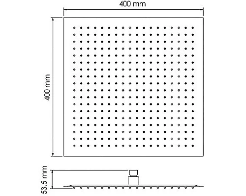Приобрести Верхний душ WasserKRAFT A119 Нержавеющая сталь в магазине сантехники Santeh-Crystal.ru