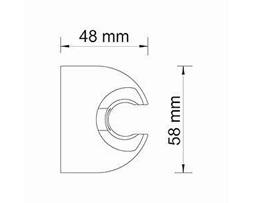 Заказать Держатель ручного душа WasserKRAFT A223 Черный матовый в магазине сантехники Santeh-Crystal.ru