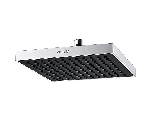 Купить Верхний душ WasserKRAFT A028 Хром Черный в магазине сантехники Santeh-Crystal.ru