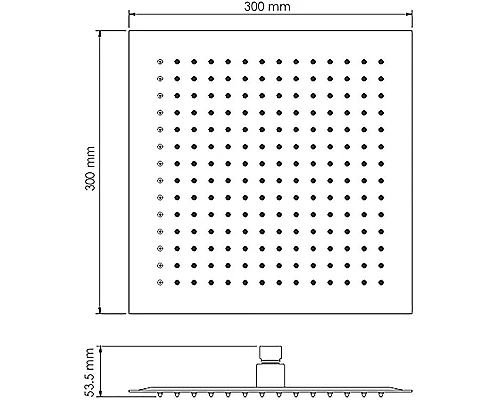 Приобрести Верхний душ WasserKRAFT A260 Золото матовое в магазине сантехники Santeh-Crystal.ru