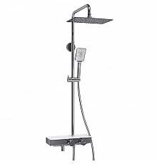 Душевая система WasserKRAFT A113.069.126.CH Thermo с термостатом Хром Белая