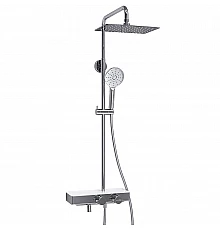 Душевая система WasserKRAFT A113.069.127.CH Thermo с термостатом Хром Белая