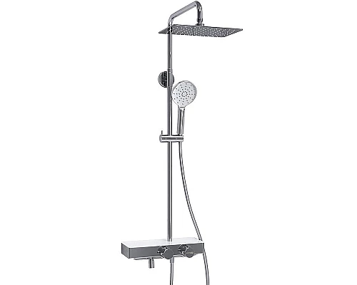 Купить Душевая система WasserKRAFT A113.069.127.CH Thermo с термостатом Хром Белая в магазине сантехники Santeh-Crystal.ru