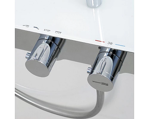 Купить Душевая система WasserKRAFT A113.069.127.CH Thermo с термостатом Хром Белая в магазине сантехники Santeh-Crystal.ru