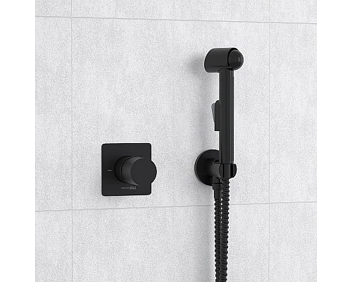 Заказать Гигиенический душ со смесителем WasserKRAFT A07436 Черный матовый в магазине сантехники Santeh-Crystal.ru