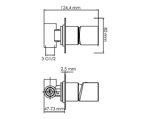 Заказать Гигиенический душ со смесителем WasserKRAFT A07436 Черный матовый в магазине сантехники Santeh-Crystal.ru