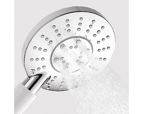 Купить Ручной душ WasserKRAFT A058 Хром Белый в магазине сантехники Santeh-Crystal.ru