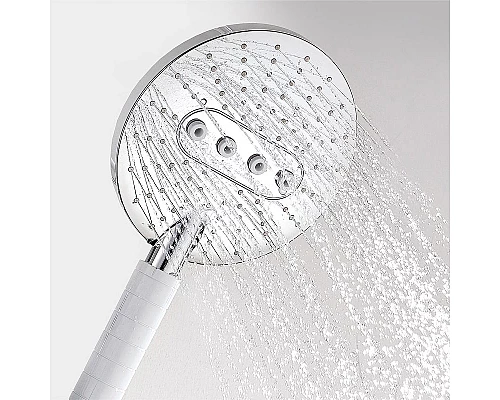 Заказать Ручной душ WasserKRAFT A059 Хром Белый в магазине сантехники Santeh-Crystal.ru