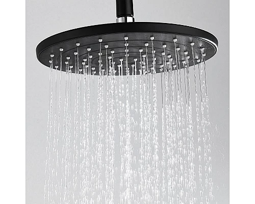 Заказать Верхний душ WasserKRAFT A077 Черный матовый в магазине сантехники Santeh-Crystal.ru