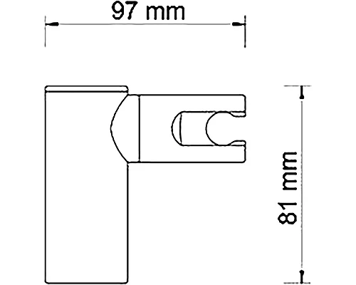 Приобрести Держатель ручного душа WasserKRAFT A008 Хром в магазине сантехники Santeh-Crystal.ru