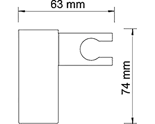 Купить Держатель ручного душа WasserKRAFT A011 Хром в магазине сантехники Santeh-Crystal.ru