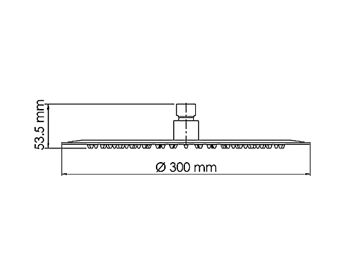 Приобрести Верхний душ WasserKRAFT Abens A160 Черный матовый в магазине сантехники Santeh-Crystal.ru