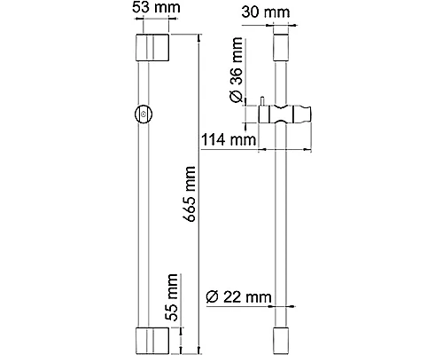 Приобрести Душевая штанга WasserKRAFT Aisch A190 Золото матовое в магазине сантехники Santeh-Crystal.ru