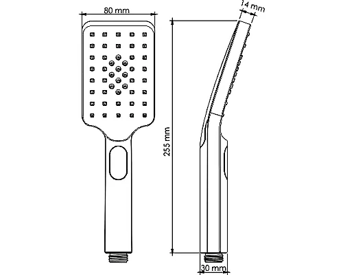 Заказать Ручной душ WasserKRAFT Aisch A201 Золото матовое в магазине сантехники Santeh-Crystal.ru