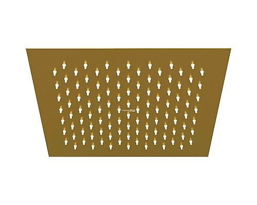 Приобрести Верхний душ WasserKRAFT Aisch A198 Золото матовое в магазине сантехники Santeh-Crystal.ru