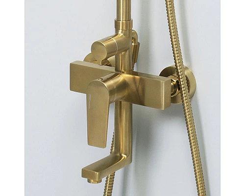 Заказать Душевая система WasserKRAFT Aisch A15501 Золото матовое в магазине сантехники Santeh-Crystal.ru
