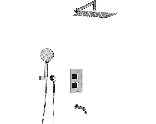 Заказать Душевая система WasserKRAFT Alme A171519 Thermo с термостатом Хром в магазине сантехники Santeh-Crystal.ru