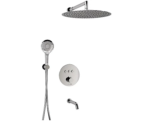 Купить Душевая система WasserKRAFT Dinkel A175817 с термостатом Хром в магазине сантехники Santeh-Crystal.ru