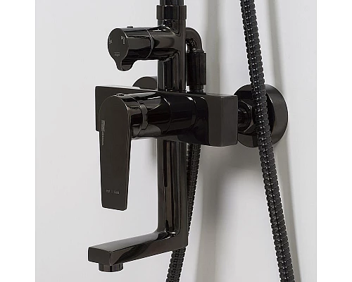 Приобрести Душевая система WasserKRAFT Glan A16701 Черная глянцевая в магазине сантехники Santeh-Crystal.ru