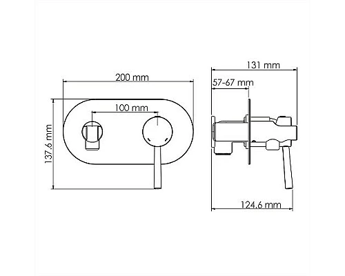 Купить Гигиенический душ со смесителем WasserKRAFT Main 4138 Хром в магазине сантехники Santeh-Crystal.ru
