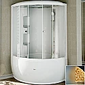 Душевой бокс Radomir Лаура 128x128 1-04-1-0-4-0861 профиль Белый стекло матовое