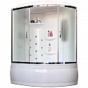 Душевой бокс Royal Bath ALP 170х100 RB170ALP-C-CH-L с гидромассажем стекло матовое задняя стенка Белая