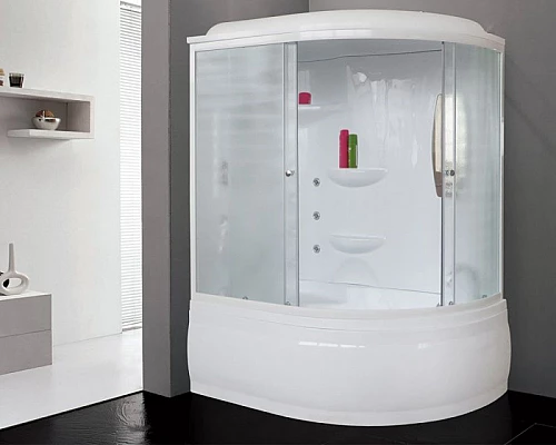 Заказать Душевой бокс Royal Bath ALP 140х95 RB140ALP-C-L с гидромассажем в магазине сантехники Santeh-Crystal.ru